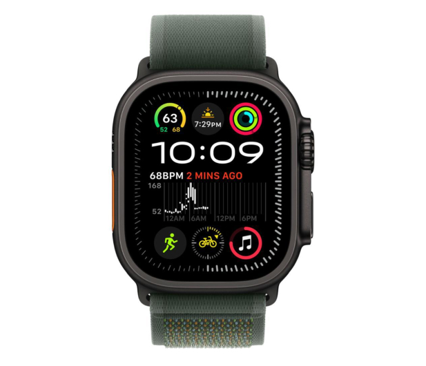 Apple Opaska Trail 44-49mm S/M czarny tytan/zielony - 1284434 - zdjęcie 2